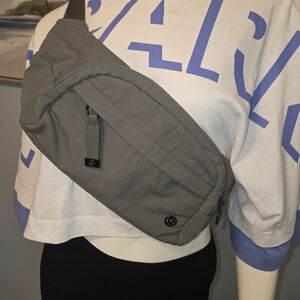 NEW Lululemon Army Green-Gray Large Belt Bag Fanny Pack